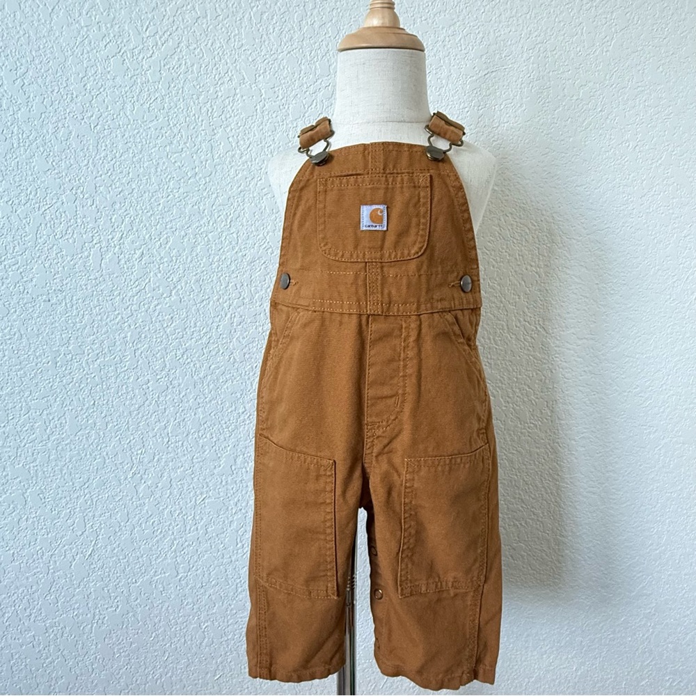 Carhartt Kids Signature Brown Overalls